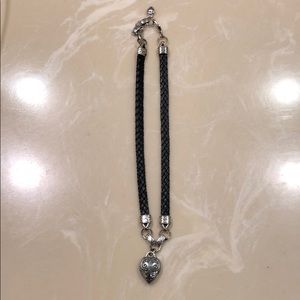 Brighton Leather Heart Necklace